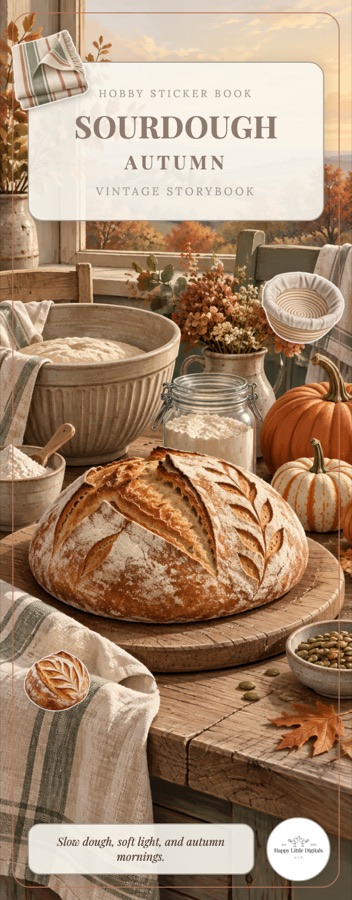 Sourdough autumn sticker book cover